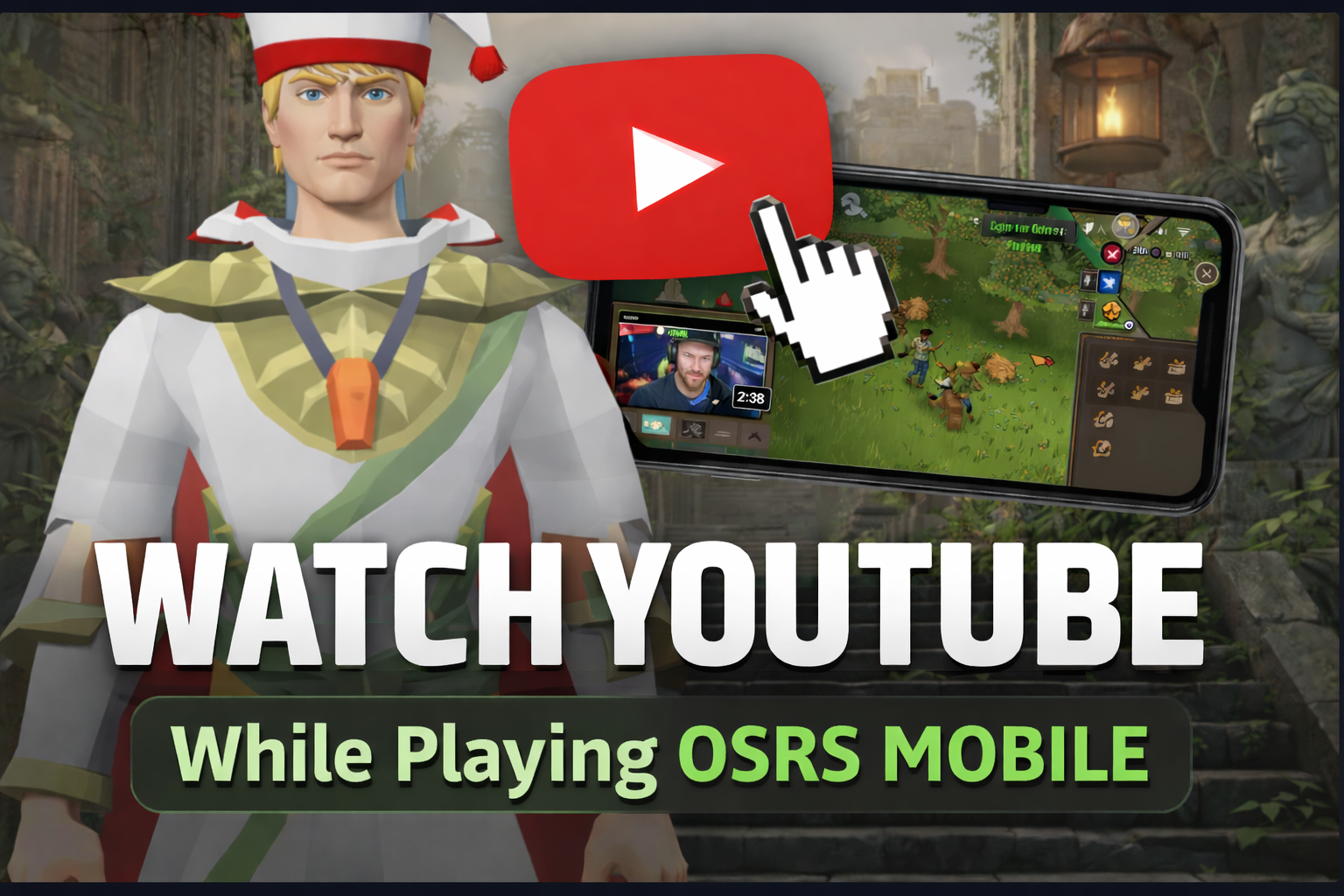 How to watch YouTube while playing OSRS Mobile